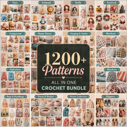 1200+ Premium Crochet Patterns