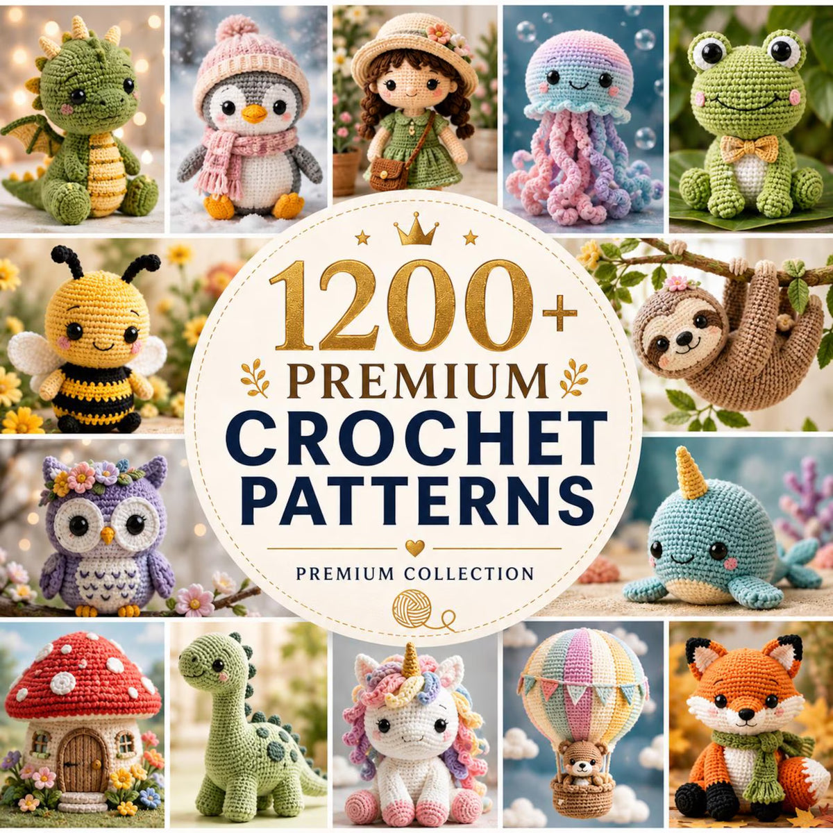 1200+ Premium Crochet Patterns